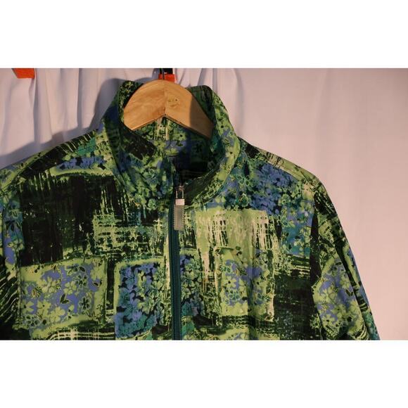 Koret Sport Windbreaker, Misses size Medium, Green Graphic Design, Medium Women - Picture 2 of 9